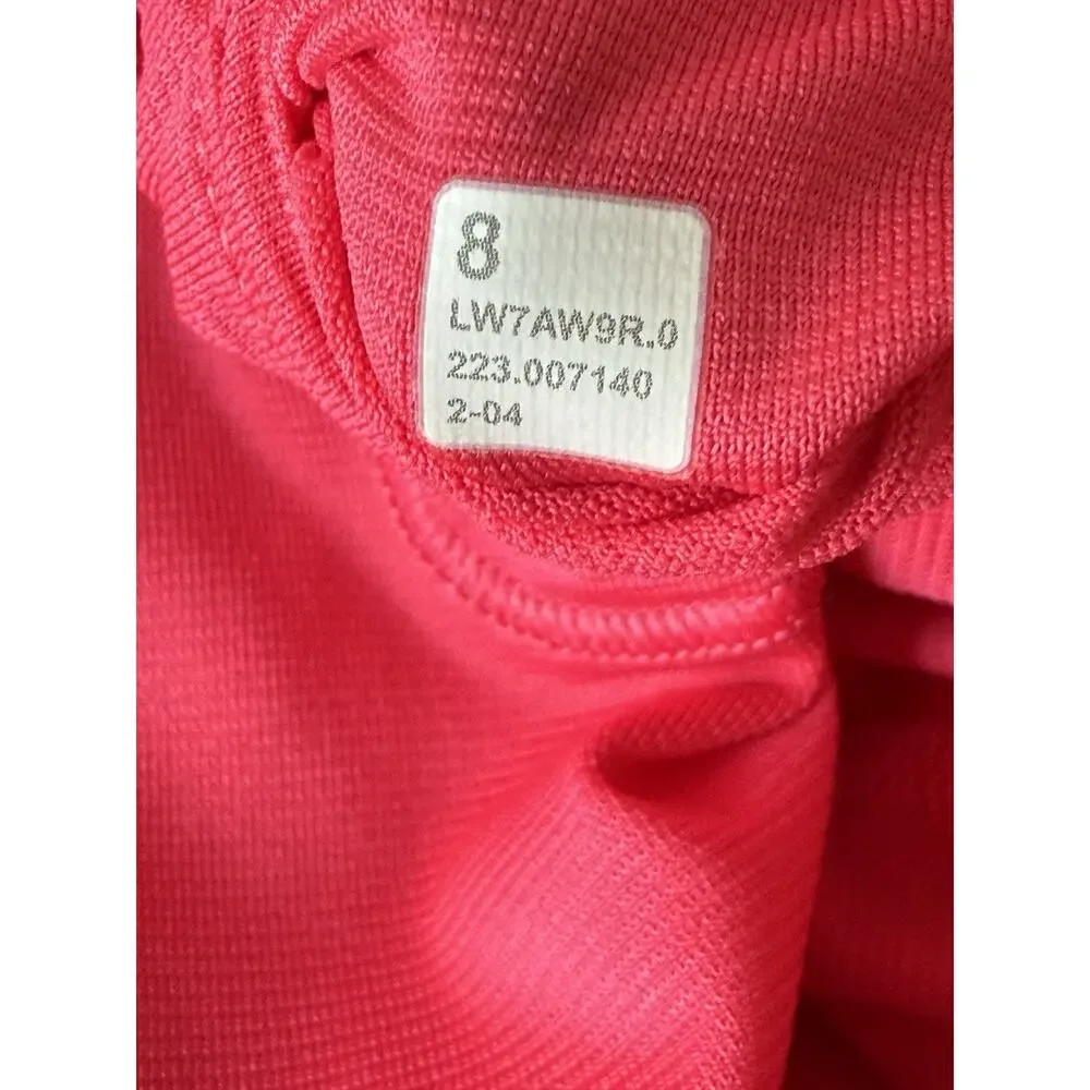 Lululemon Square Tag Hotty Hot Size 8 Low-Rise Lined Short 2.5” Lip Gloss Pink